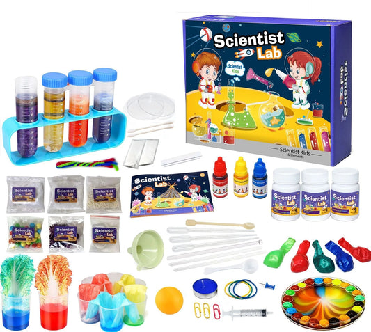Ciência Laboratório Brinquedos para Crianças, Montessori Chemical Experiments Kits, Ciência Educacional, Versão Inglês Popular
